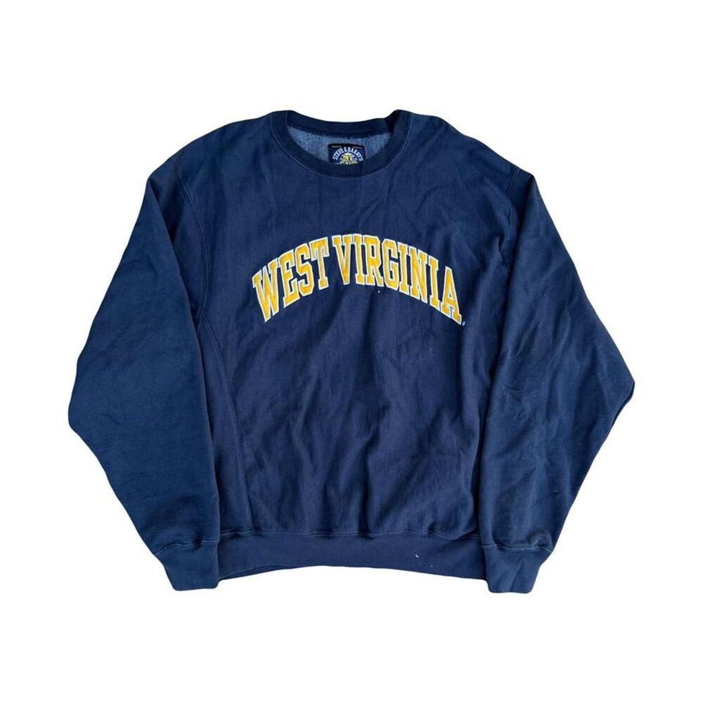 American-vintage Men's Navy and Blue Sweatshirt